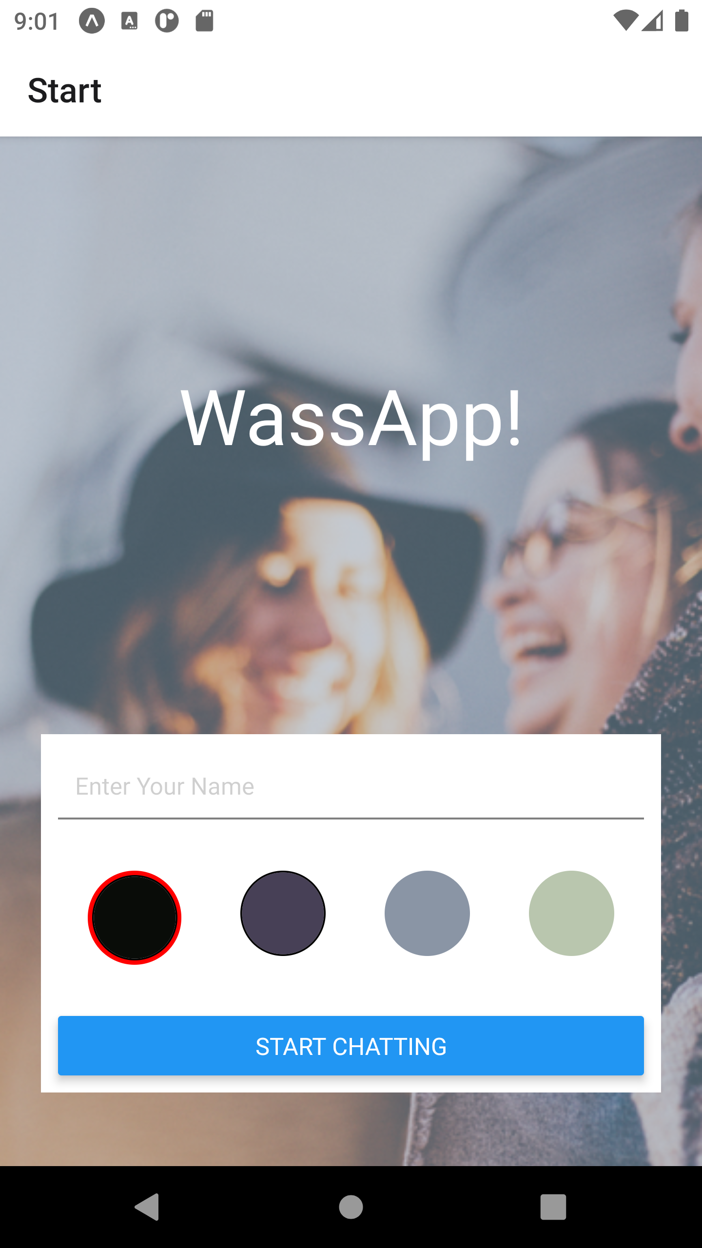 image of the lets-chat application